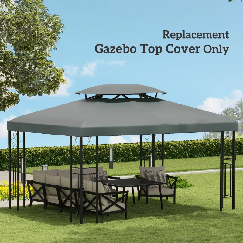 Best Gazebo Roof Replacement, for 3 x 4m Frames - Grey - Image 7