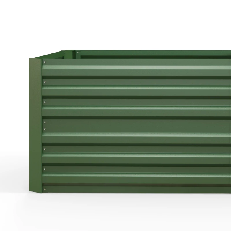 Best Raised Beds for Garden, Galvanised Steel Outdoor Planters with Multi-reinforced Rods, 180 x 90 x 59 cm, Green - Image 7