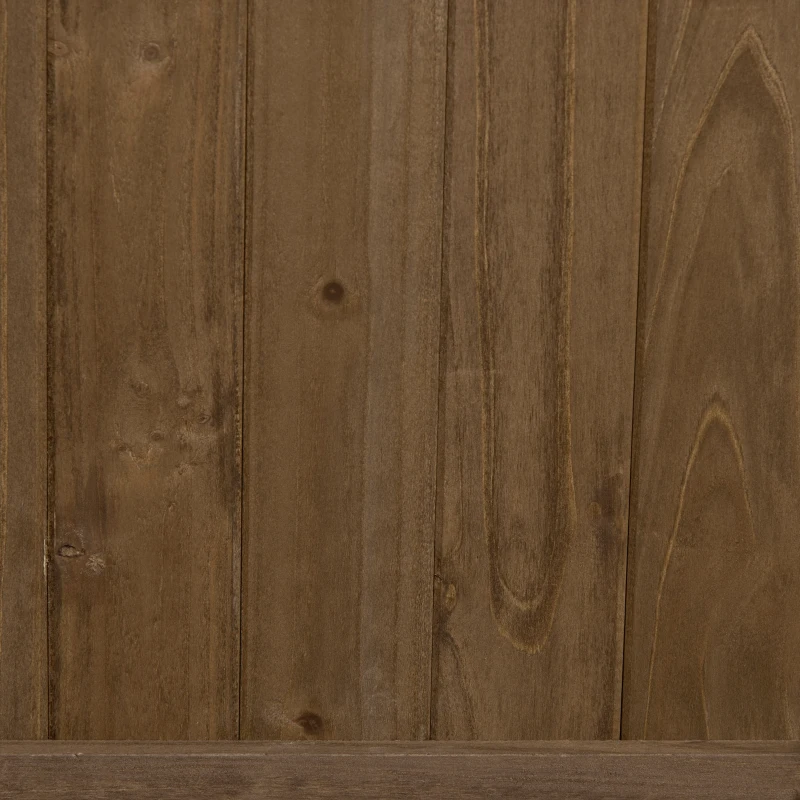 Best 2 Pcs Raised Bed with Drainage Holes, Wood Planter with Trellis for Climbing Plants to Grow Vegetables, Flowers, Brown - Image 7