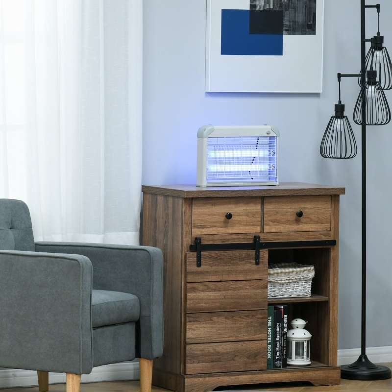 Best Electric Fly Zapper, 20W Electric Fly Killer, Wall Hanging Bug Zapper Indoor & Outdoor Attracting Insect Mosquito Killer, Grey - Image 10