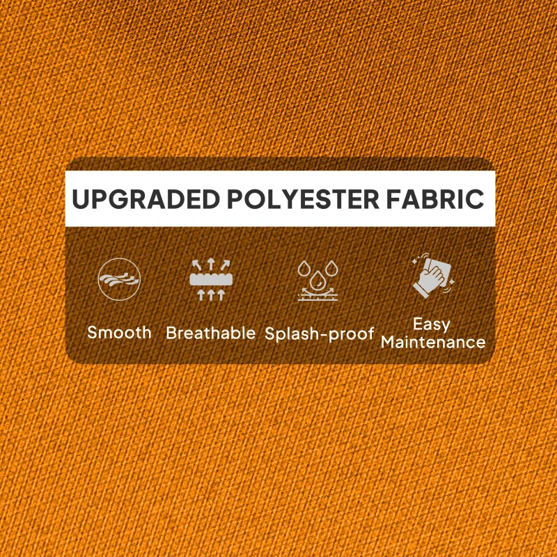 Best 115 x 56cm Rocking Chair Padded Seat Cushion - Orange - Image 5