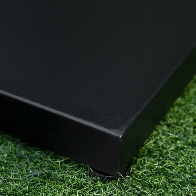 Best Φ35/38/48MM 18KG Steel Square Parasol Stand Base w/ Adjustable Knob Umbrella Stand Garden Patio Outdoor Home, Black - Image 9