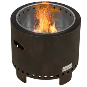 Best Metal Wood-burning Smokeless Fire Pit, Black