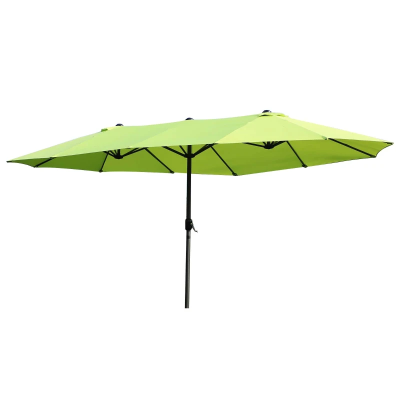 Best Double-side Umbrella Parasol, Φ2.7x4.6Wx2.4H m-Grass Green
