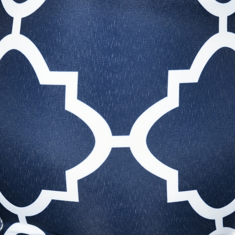 Best Set of Two Patterned Outdoor Seat Cushions - Blue/White - Image 9