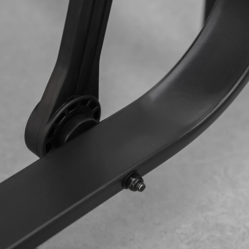 Best Outdoor Gliding Rocking Chair with Sturdy Metal Frame Garden Comfortable Swing Chair, Black - Image 7