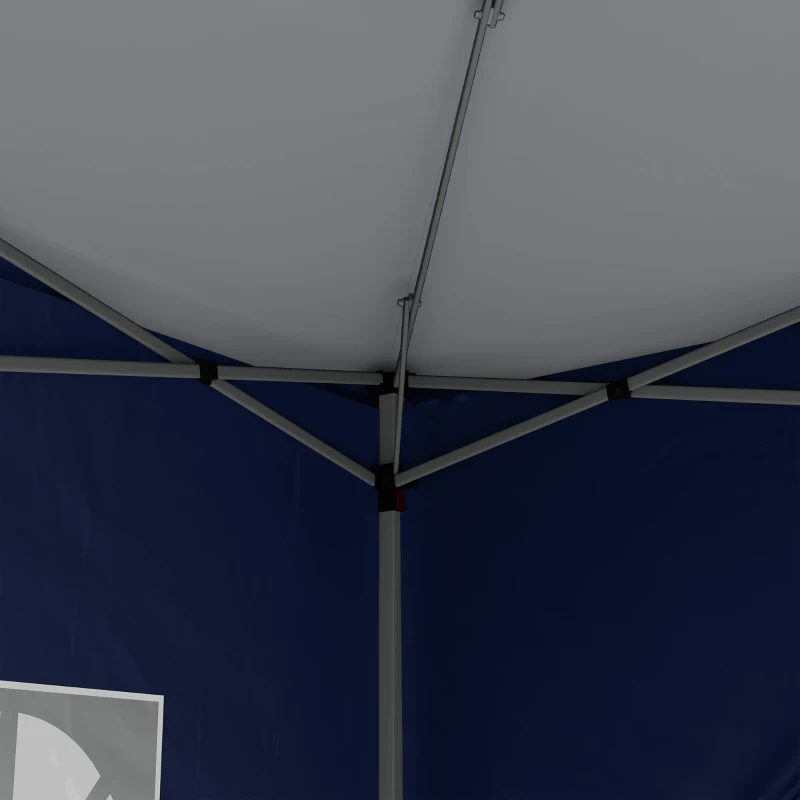 Best 3 x 3(m) Pop Up Gazebo, Water and UV Resistant Party Tent Camping Canopy Marquee with Carry Bag, Blue - Image 8