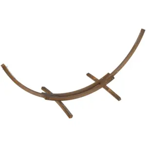 Best 3.25m Wooden Hammock Stand Universal Fit Garden Picnic Camp Accessories, Brown