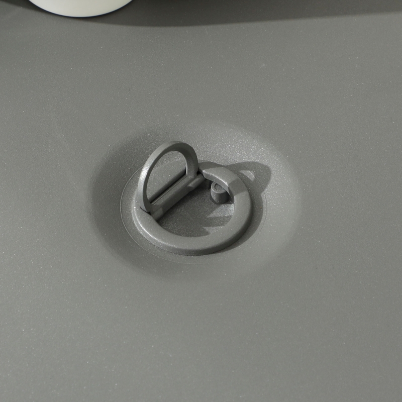 Best 5-Piece Rattan Patio Furniture Set with Gas Fire Pit Table, Loveseat Sofa, Armchairs, Cushions, Pillows, Grey - Image 9