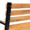 Best Garden Bench, 122Lx60Wx80H cm-Steel/Wood - Image 9