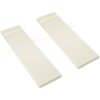 Best Set of 2 Sun Lounger Cushions, Replacement Cushions for Rattan Furniture with Ties, 196 x 55 cm, Cream White - Image 11