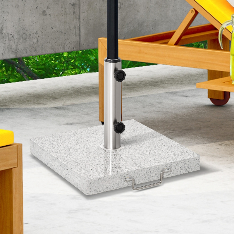Best 25kg Garden Umbrella Base Durable Parasol Holder Patio Furniture Outdoor Sunshade Marble Stand - Image 10