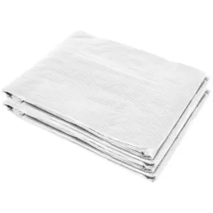 Best 3 x 2 x 2m Greenhouse Replacement Cover ONLY Winter Garden Plant PE Cover for Tunnel Walk-in Greenhouse with Roll-up Windows Door Outdoor, White