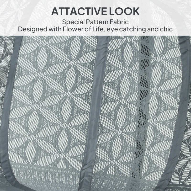 Best Outdoor Double Hanging Chair with Cushion and Cup Holders, Charcoal Grey - Image 4