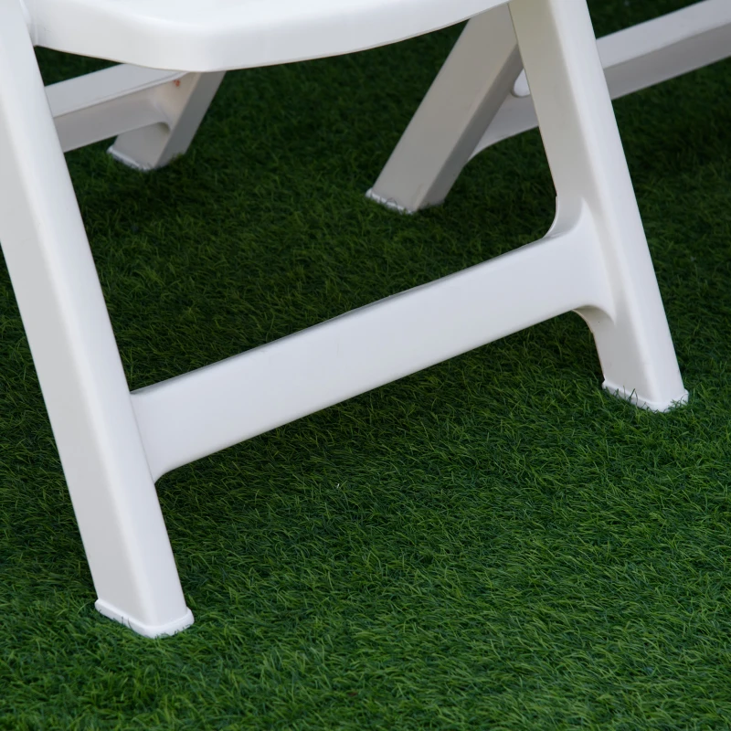 Best 2 Piece Folding Dining Chairs w/ 4-Position Backrest for Outdoor Events, Camping - Image 8