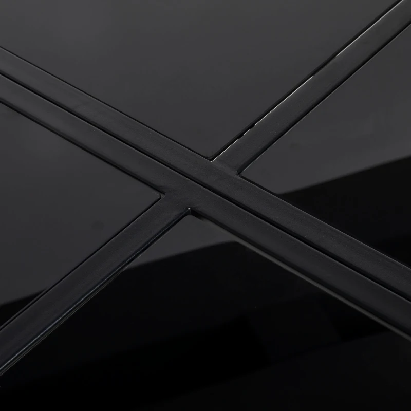 Best Five-Piece Metal Dining Set, with Folding Back Chairs, Light Grey - Image 8