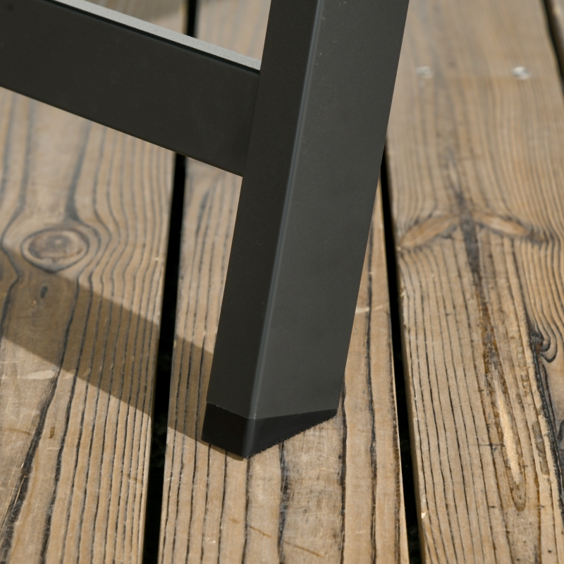 Best Rattan Sun Lounger, with Five-Position Back - Brown/Black - Image 9