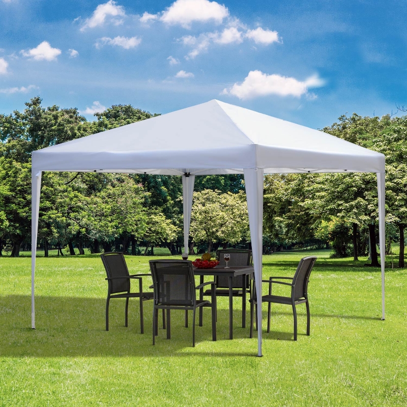 Best 3 x 3M Garden Pop Up Gazebo Height Adjustable Marquee Party Tent Wedding Canopy with Carrying Bag, White - Image 13