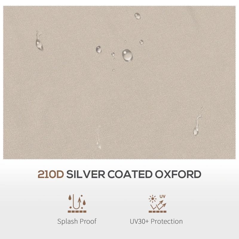 Best Pop up Gazebo Cover, 2-Tier Gazebo Roof Replacement for 3.25m x 3.25m Frame, 30+ UV Protection, Beige - Image 4