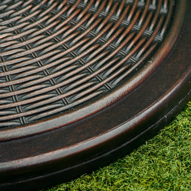 Best 13kg Garden Parasol Base Holder, Cement Outdoor Market Umbrella Stand, Fits 35mm/38mm/48mm Poles, Black - Image 8