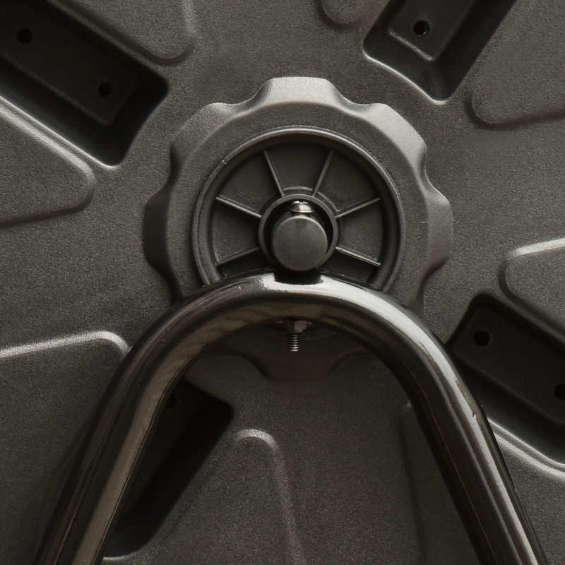 Best 160L 360° Rotating Dual Chamber Composter - Orange - Image 9