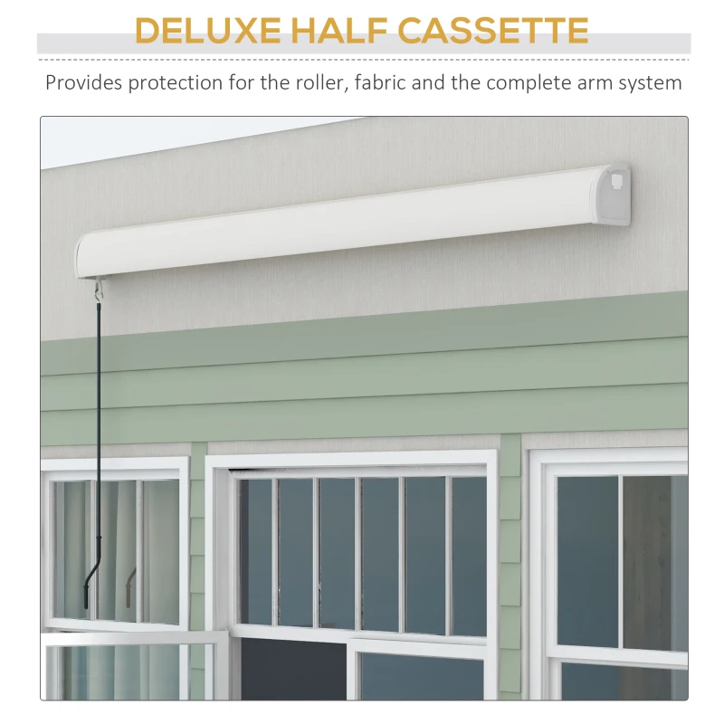 Best 2.5 x 3m Electric Cassette Awning, with Remote - Grey - Image 5