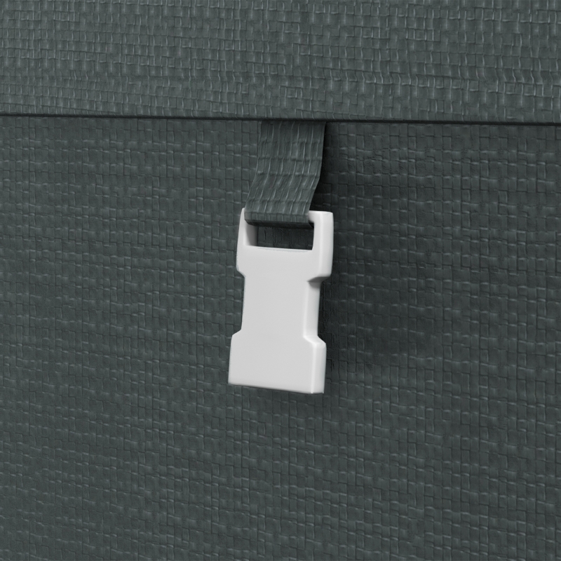 Best 179 x 120cm Temporary Garden Shed, with Accessories - Dark Grey - Image 9