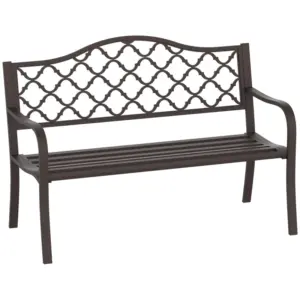 Best Antique Style Outdoor Cast Iron Front Porch Bench Path Chair Seat Outdoor